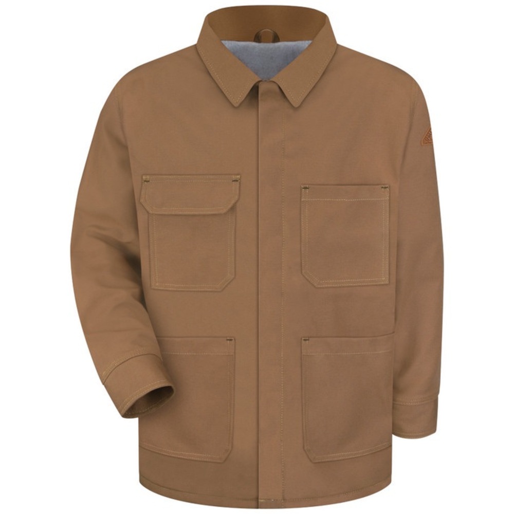 Bulwark FR Jacket Mens XXL Regular Brown Flame Resistant Workwear JLC4 Oilfield